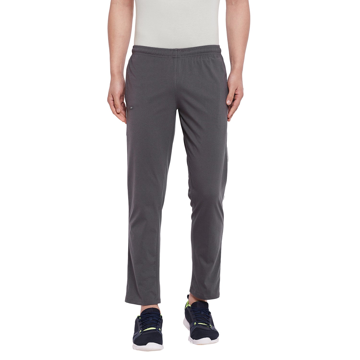 Men Cotton Dark Grey Casual Pajamas with Side Pocket |Sports,Gym, Workout Pant - Camey Shop