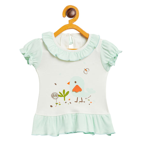 Girls Printed Cotton A-Line Dress/Frock - Camey Shop