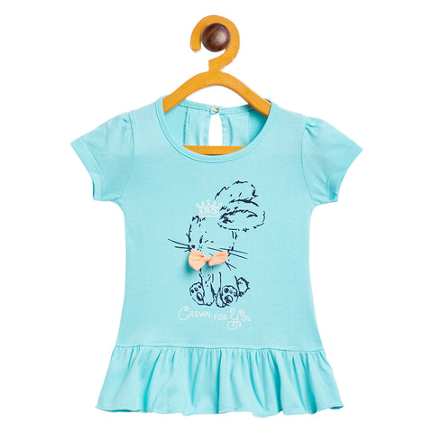 Girls Printed Cotton A-Line Dress/Frock - Camey Shop
