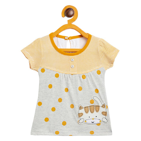 Camey Girls Printed Top With Skirt : Cotton Dress - Camey Shop