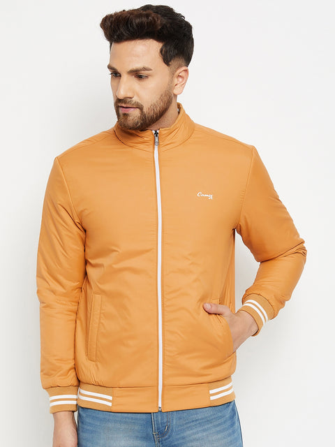 Mens Mustard Full Sleeve Zipper Jackets - Camey Shop