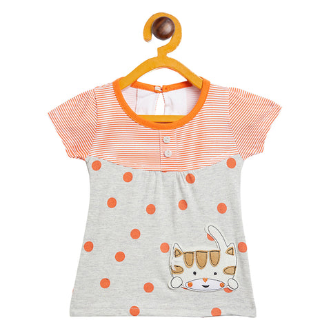 Camey Girls Printed Top With Skirt : Cotton Dress - Camey Shop