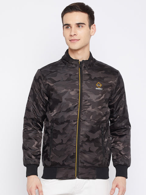 Mens Black Full Sleeve Zipper Jacket - Camey Shop