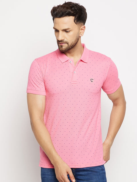 Camey Men's Printed Half Sleeves Cotton Front Button T-Shirt - Camey Shop