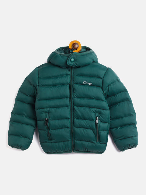 Camey Kids Boys Regular Fit Hodded Bomber Jacket For Winter Wear - Camey Shop