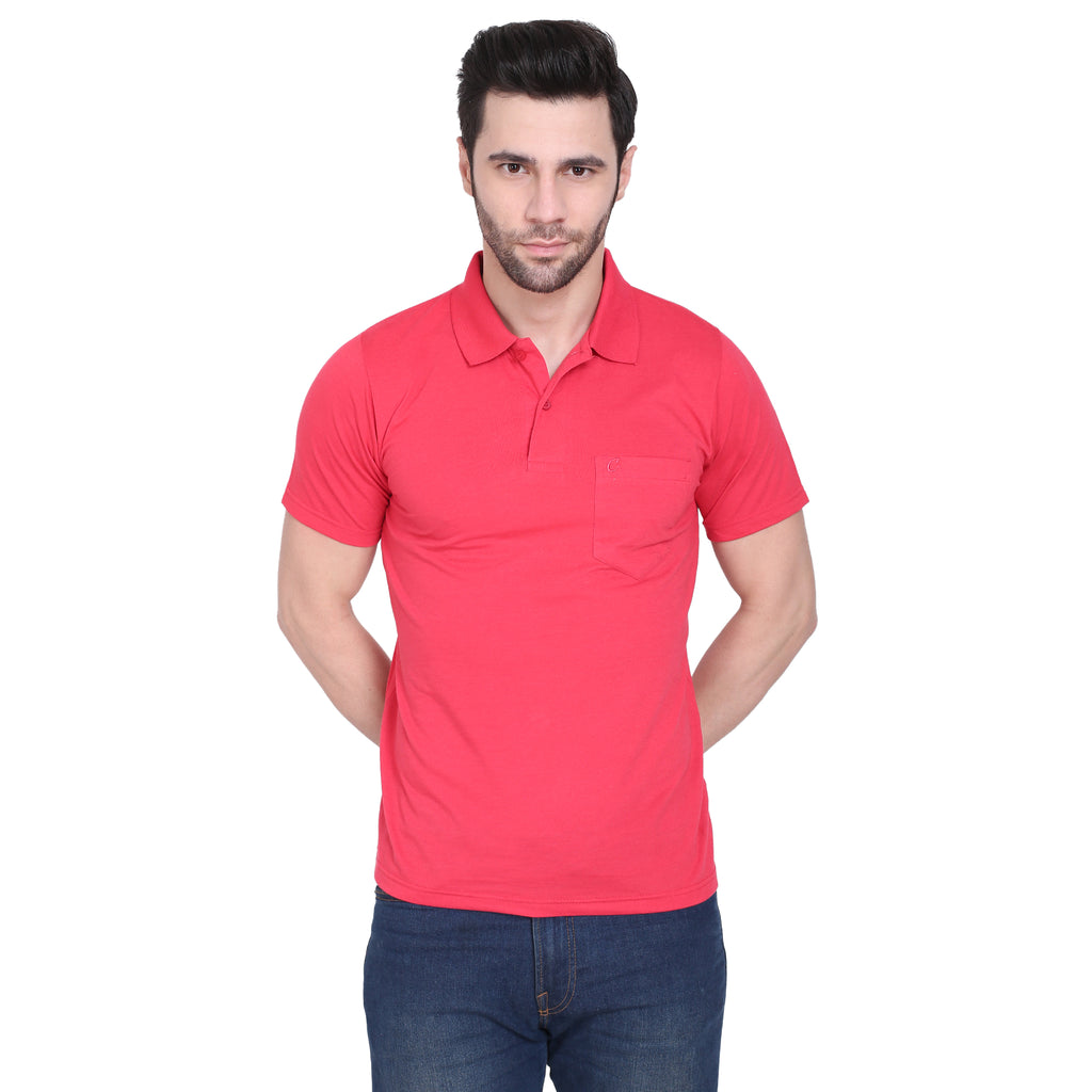 Mens Half Sleeve Plain Polo Tshirt - Camey Shop