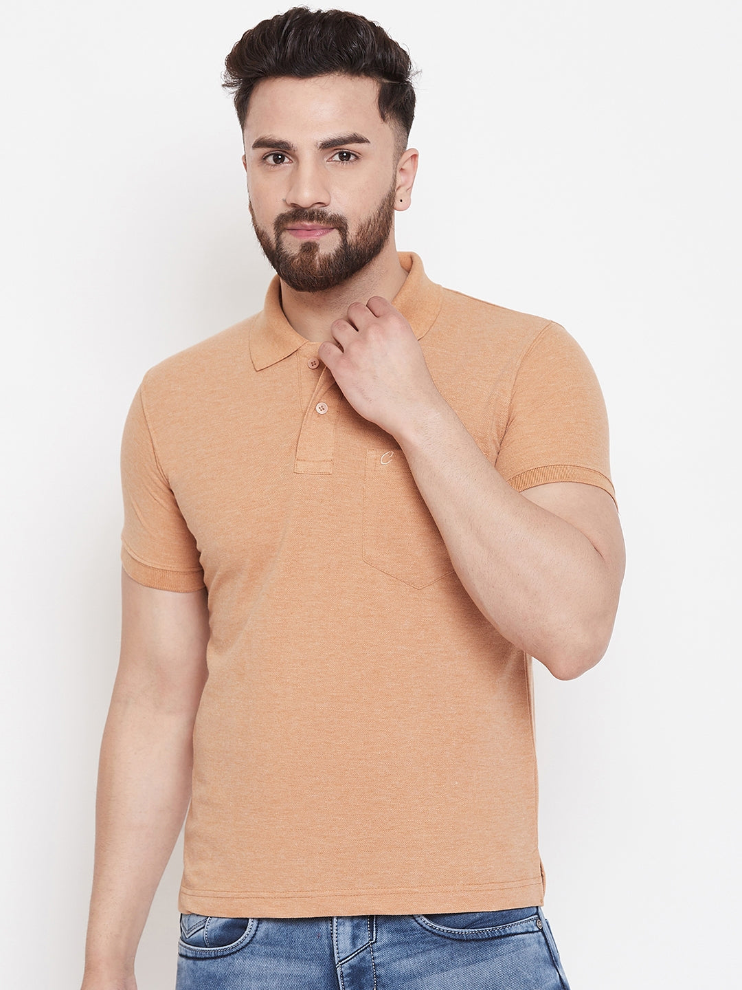 Camey Men's Cotton Matte Polo Collar T-Shirt - Camey Shop