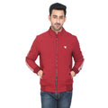 Mens Red Full Sleeve Zipper Jacket - Camey Shop
