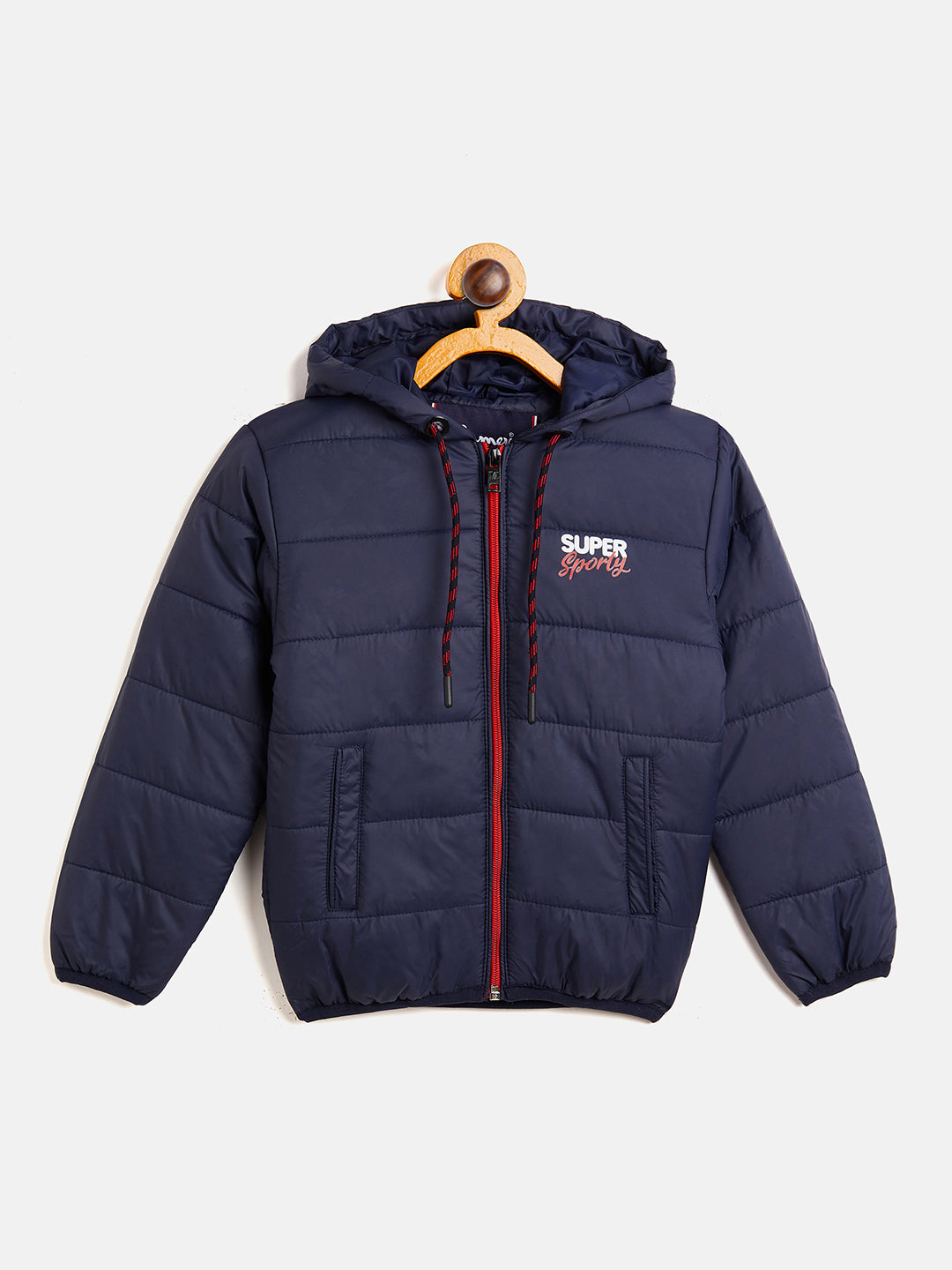 Kids Boys Regular Fit Hodded Bomber Jacket For Winter Wear - Camey Shop