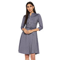 Camey Women Striped Cotton Shirt Mini Dress - Camey Shop