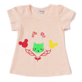 Camey Magenta Love Girls Half Sleeve Tshirt - Camey Shop