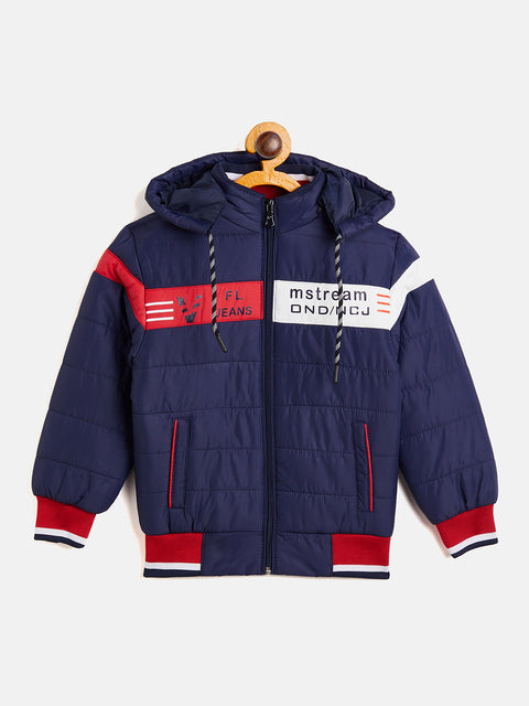 Kids Boys Regular Fit Hodded Bomber Jacket For Winter Wear - Camey Shop