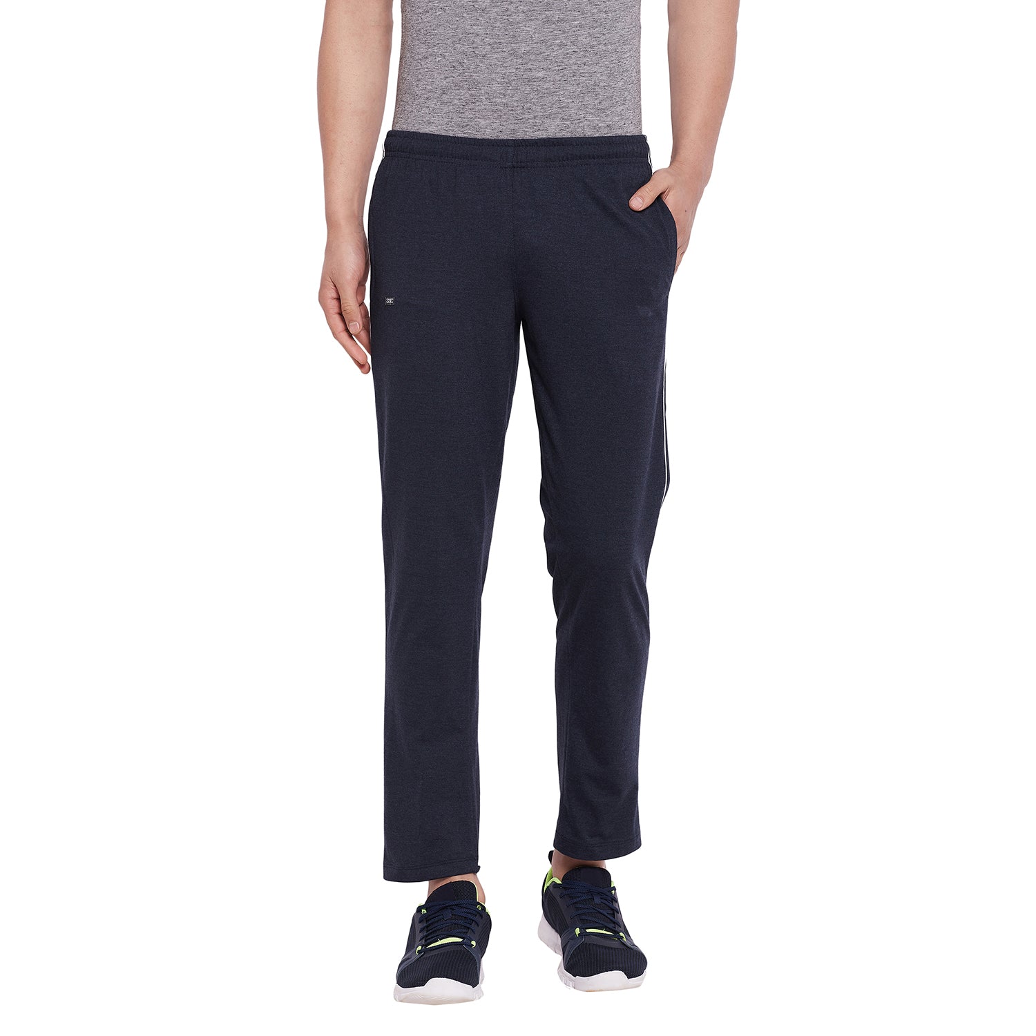 Men Cotton Blue Casual Pajamas with Side Pocket |Sports,Gym, Workout Pant - Camey Shop