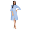 Camey Women Striped Cotton Shirt Mini Dress - Camey Shop