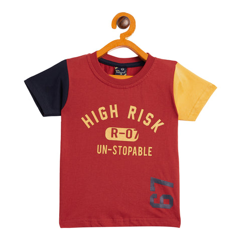 Boy's Red Half Sleeve T-Shirt - Camey Shop