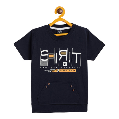 Boy's Black Half Sleeve T-Shirt - Camey Shop