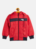 Kids Boys Regular Fit Hodded Bomber Jacket For Winter Wear - Camey Shop