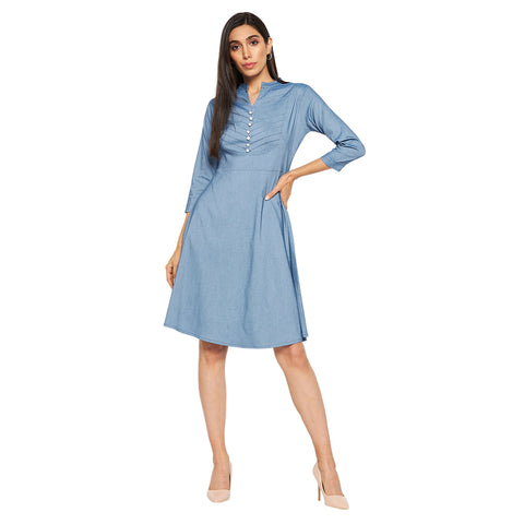 Camey Women Striped Cotton Shirt Mini Dress - Camey Shop