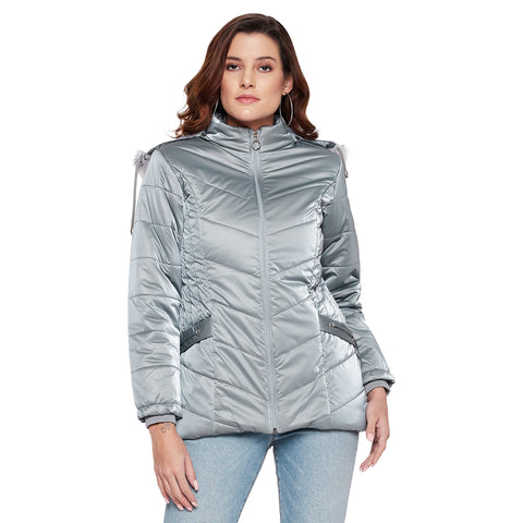 Camey Women's Regular Fit Hodded Bomber Jacket For Winter Wear |Full Sleeve | Zipper | Casual Jacket For Woman & Girl | Western Stylish Jacket For Women - Camey Shop