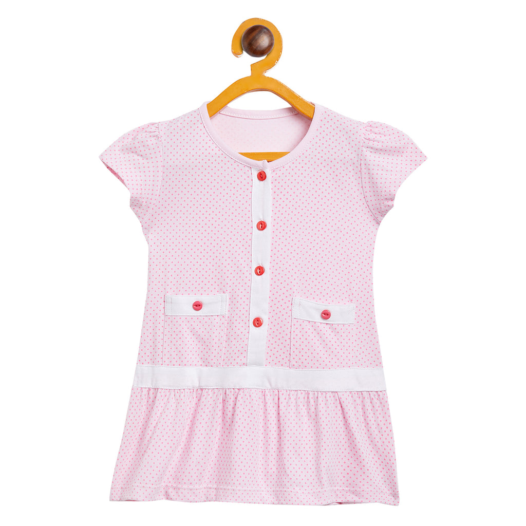 Girls Printed Cotton A-Line Dress/Frock - Camey Shop