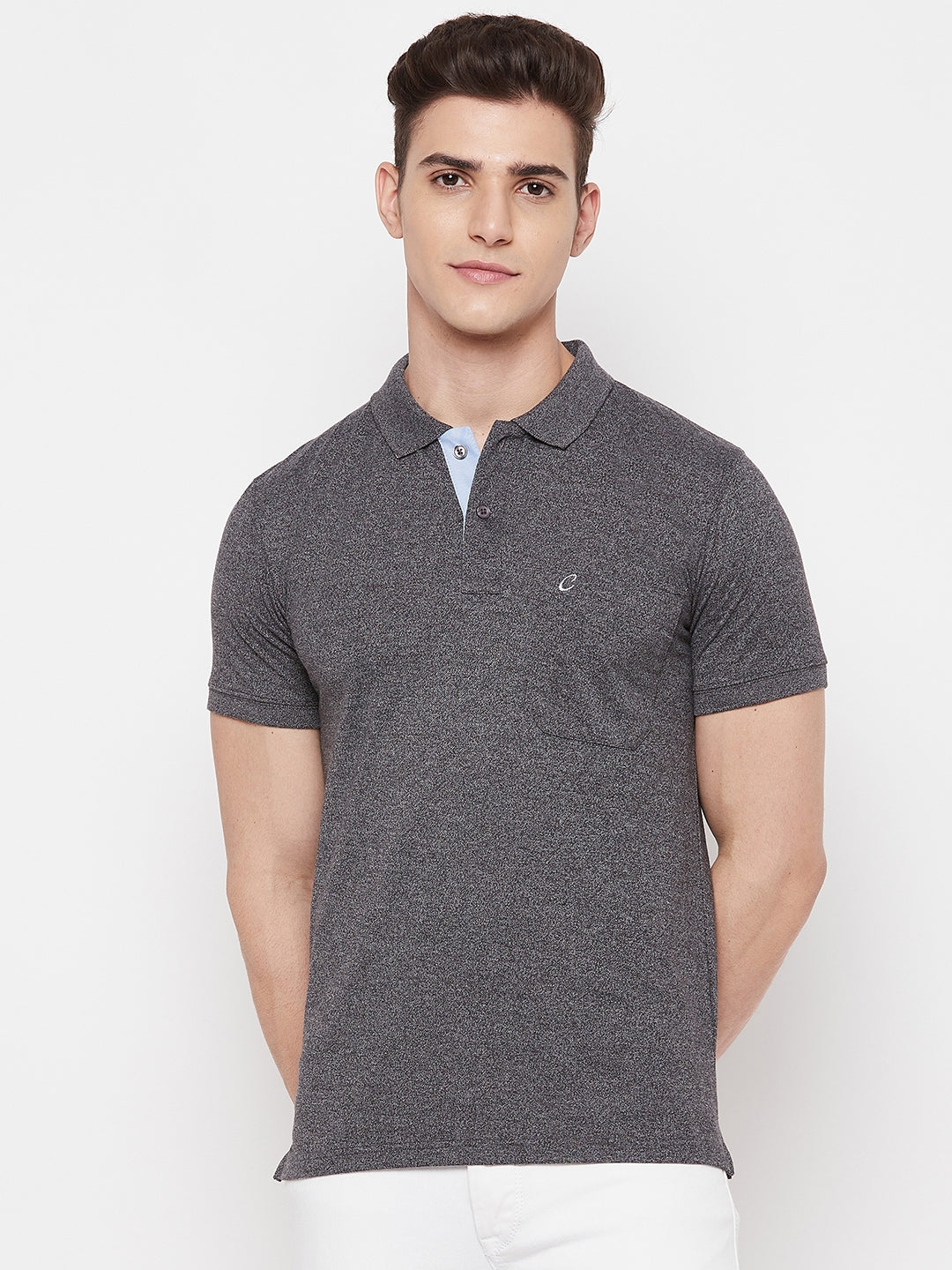 Men's Midnight Half Sleeves Cotton Polo T-Shirt - Camey Shop
