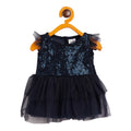 Navy Sequin Party Frock