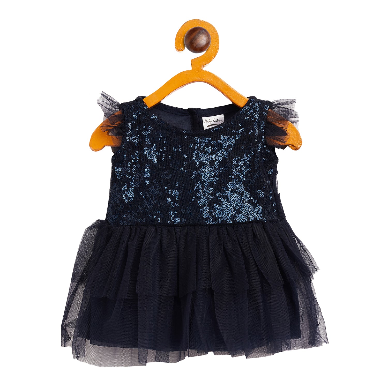 Navy Sequin Party Frock