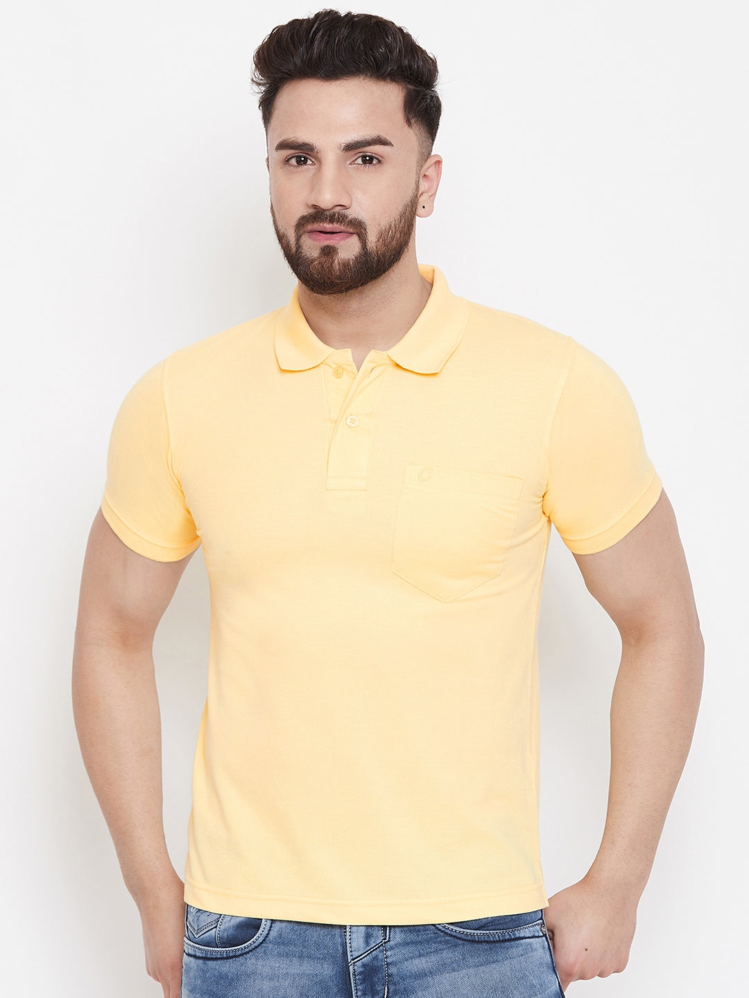 Camey Men's Cotton Matte Polo Collar T-Shirt - Camey Shop