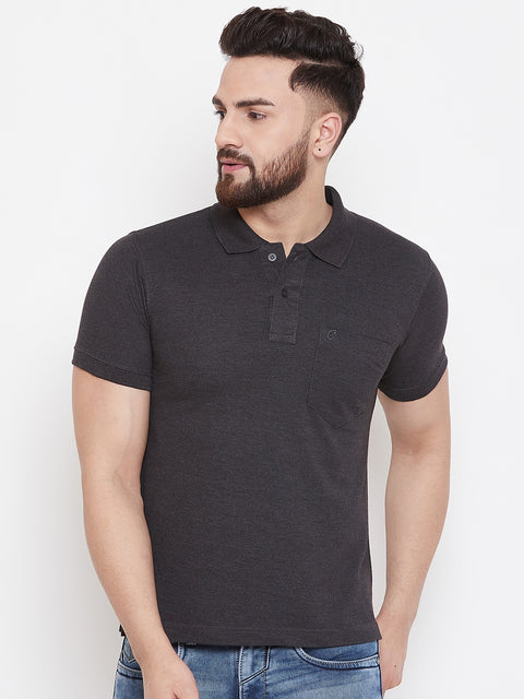 Camey Men's Cotton Matte Polo Collar T-Shirt - Camey Shop