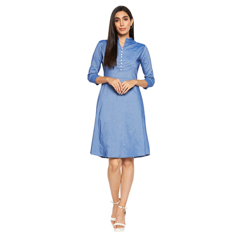Camey Women Striped Cotton Shirt Mini Dress - Camey Shop