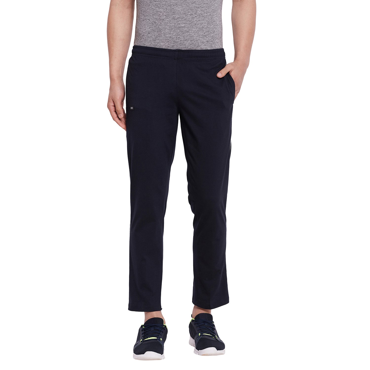 Men Cotton Navy Casual Pajamas with Side Pocket |Sports,Gym, Workout Pant - Camey Shop