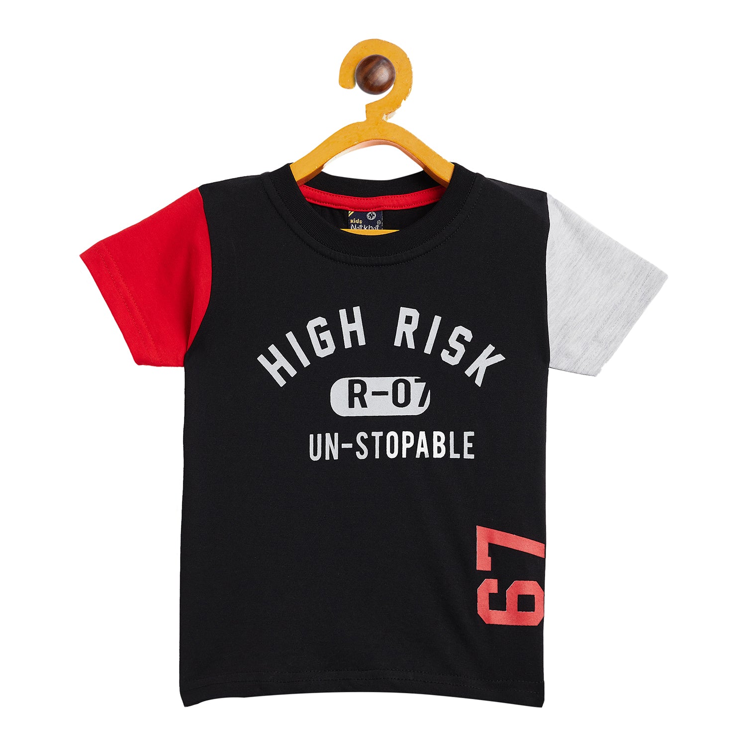 Boy's Black Half Sleeve T-Shirt - Camey Shop