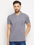 Camey Men's Printed Half Sleeves Cotton Front Button T-Shirt - Camey Shop