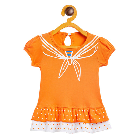 Girls Printed Cotton A-Line Dress/Frock - Camey Shop