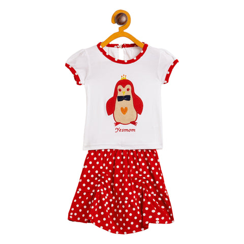 Camey Girls Printed Top With Skirt : Cotton Dress - Camey Shop