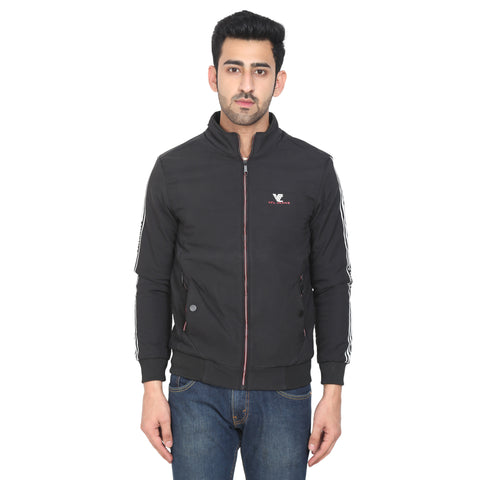 Mens Black Full Sleeve Zipper Jacket - Camey Shop
