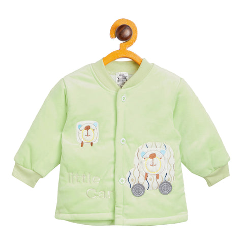 Infant Cotton Full Sleeves Front Open Sweatshirt with Pant Set - Camey Shop
