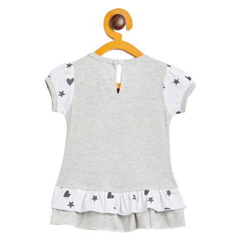 Girls Printed Cotton A-Line Dress/Frock - Camey Shop