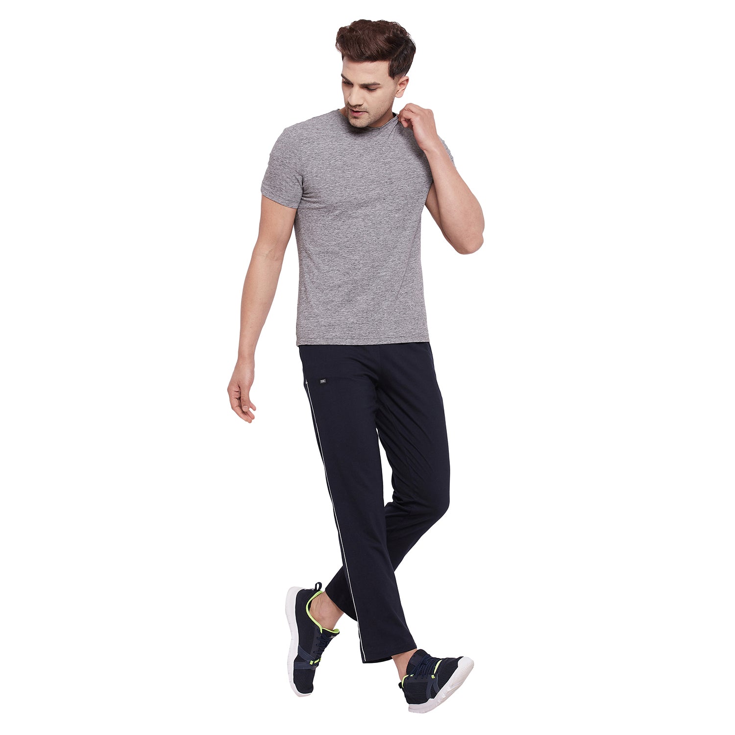 Men Cotton Navy Casual Pajamas with Side Pocket |Sports,Gym, Workout Pant - Camey Shop