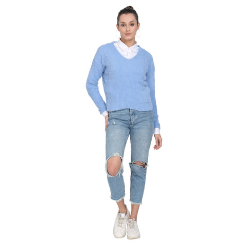 CAMEY Women Woolen v-Neck Sweater - Camey Shop