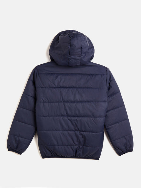 Kids Boys Regular Fit Hodded Bomber Jacket For Winter Wear - Camey Shop