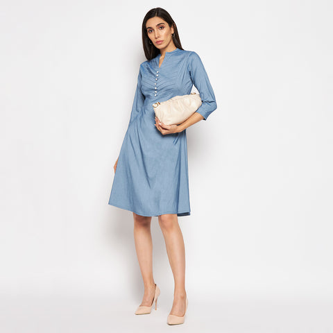 Camey Women Striped Cotton Shirt Mini Dress - Camey Shop