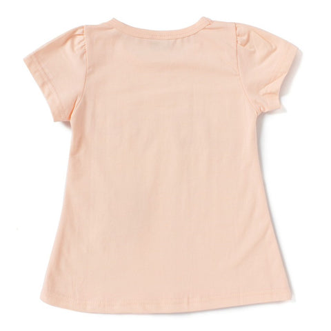Camey Magenta Love Girls Half Sleeve Tshirt - Camey Shop