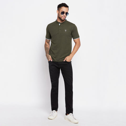 Camey Men's henley Neck T-Shirt - Camey Shop