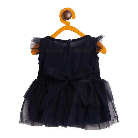 Navy Sequin Party Frock