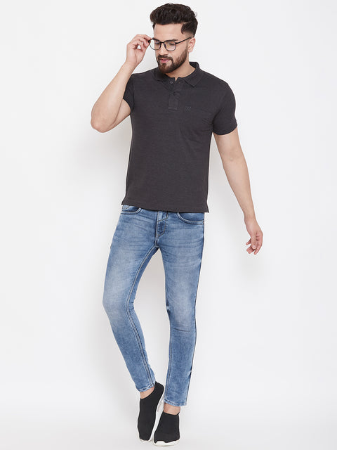 Camey Men's Cotton Matte Polo Collar T-Shirt - Camey Shop