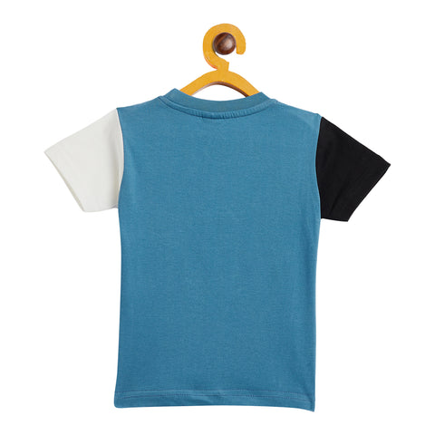 Boy's Sky Blue Half Sleeve T-Shirt - Camey Shop