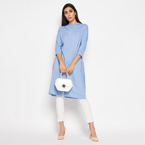 Camey Women Striped Straight Kurta - Camey Shop