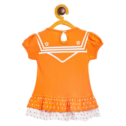 Girls Printed Cotton A-Line Dress/Frock - Camey Shop