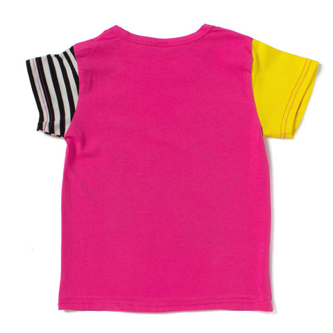 Camey Boys Printed Round Neck T-Shirt (Peach;2-3 Years) - Camey Shop